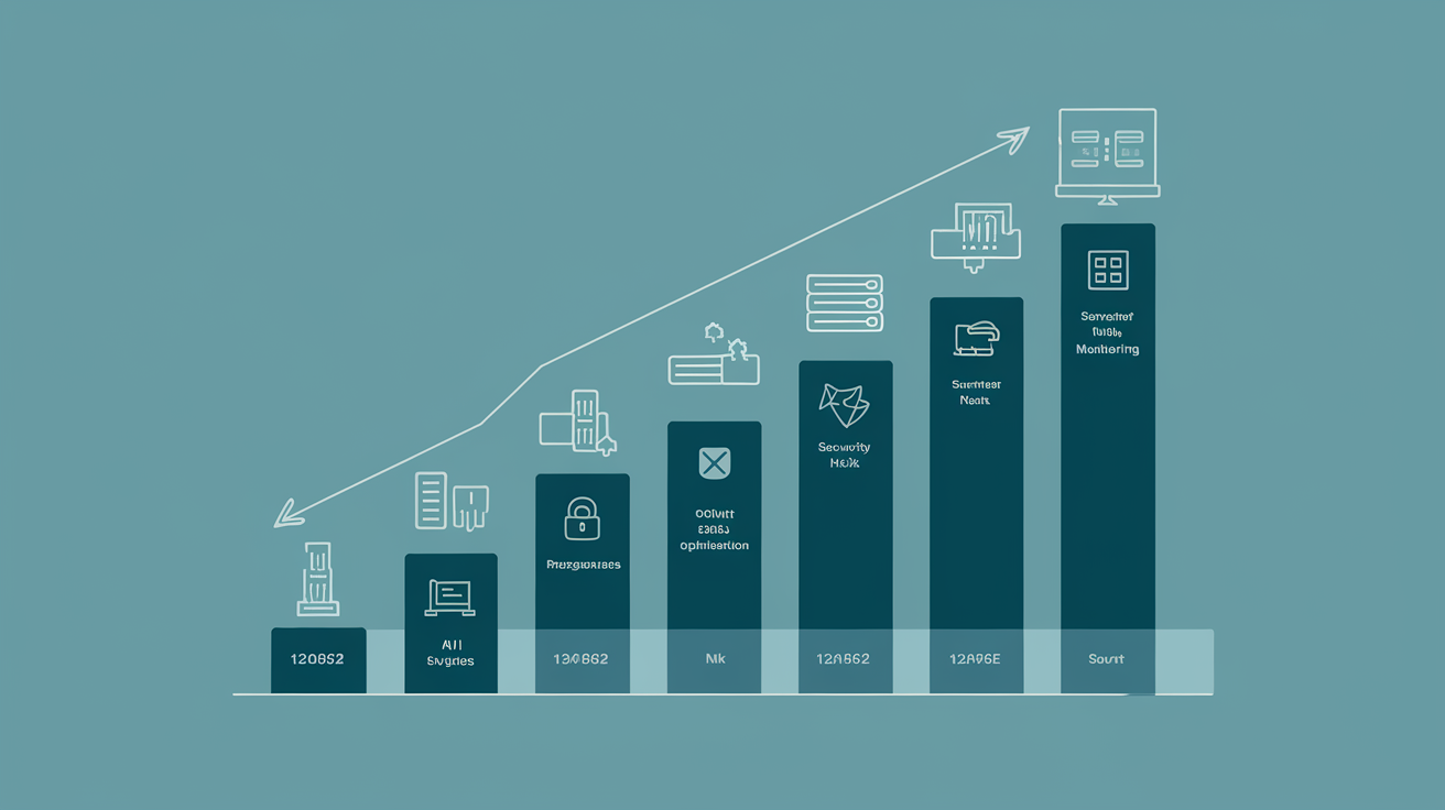 Performance benchmark graphs comparing AI vs manual WordPress hosting management