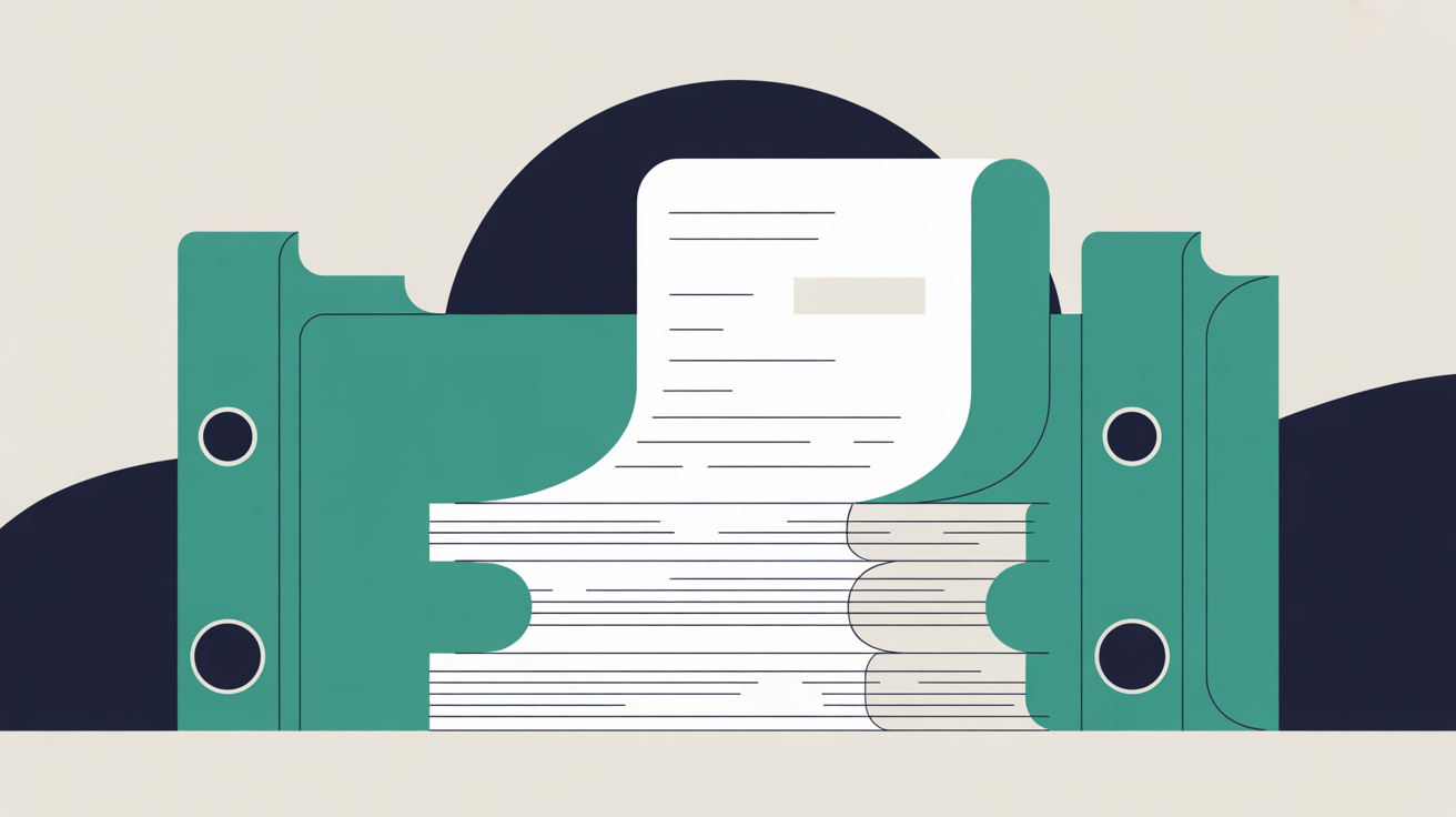 Digital transformation planning documents spread on desk