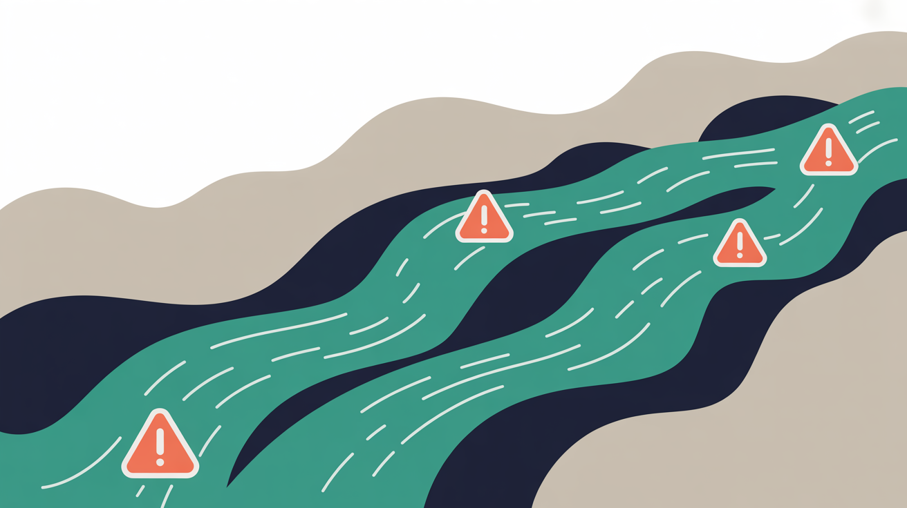 Irish business owner reviewing GDPR compliance documents with concerned expression