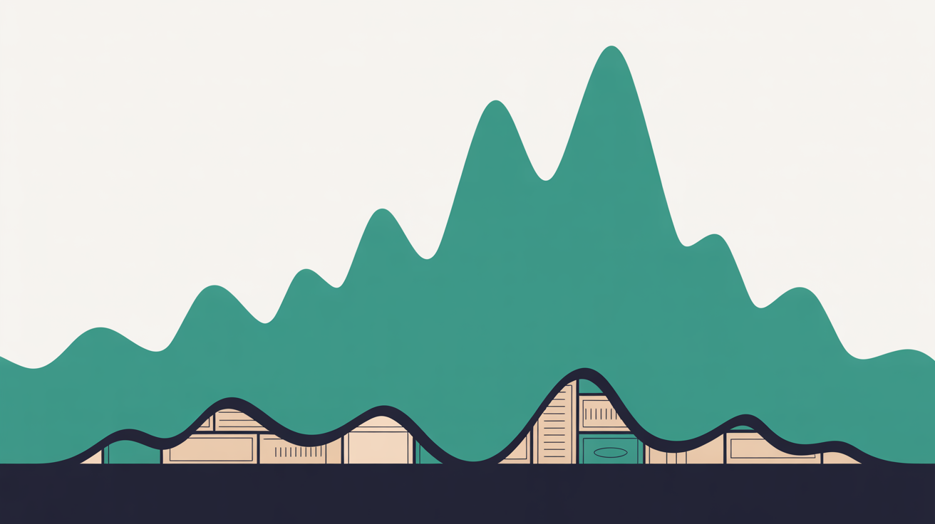 Website traffic spike graph showing sudden surge from social media