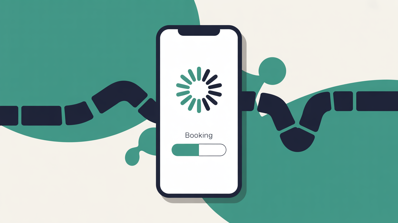 Restaurant booking widget loading error on mobile phone