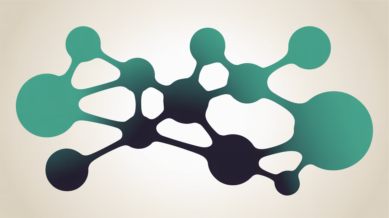 Abstract network visualization showing WordPress multi-channel architecture connections