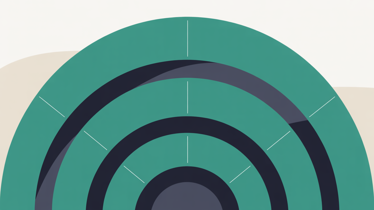 Abstract representation of layered email security infrastructure