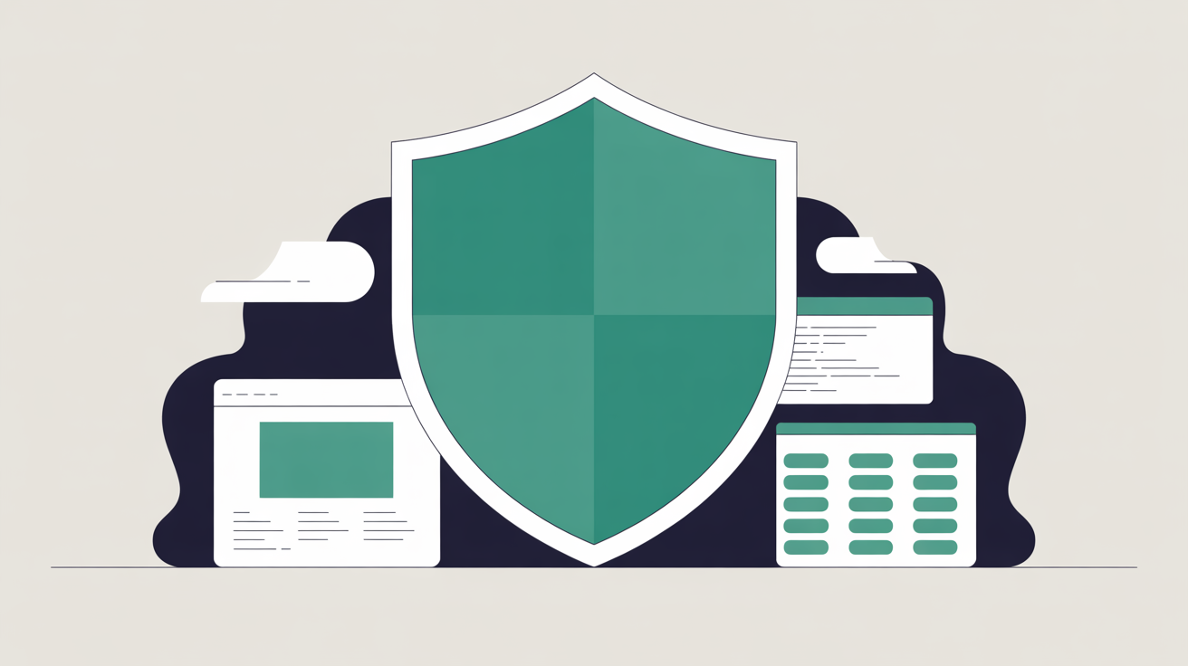 Website migration planning checklist with laptop and coffee