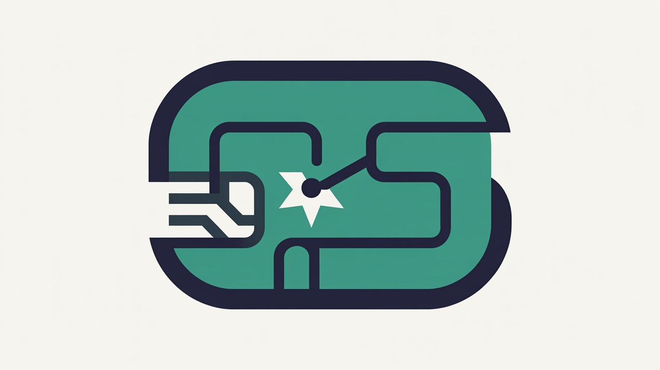 Abstract illustration of secure teal connections with a single broken insecure strand running into a page shape