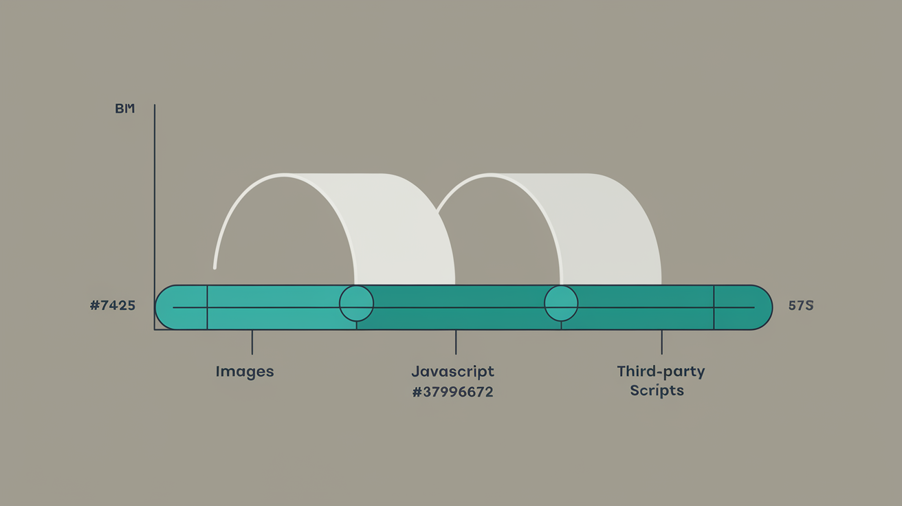 Performance waterfall chart revealing hidden loading bottlenecks beyond hosting speed