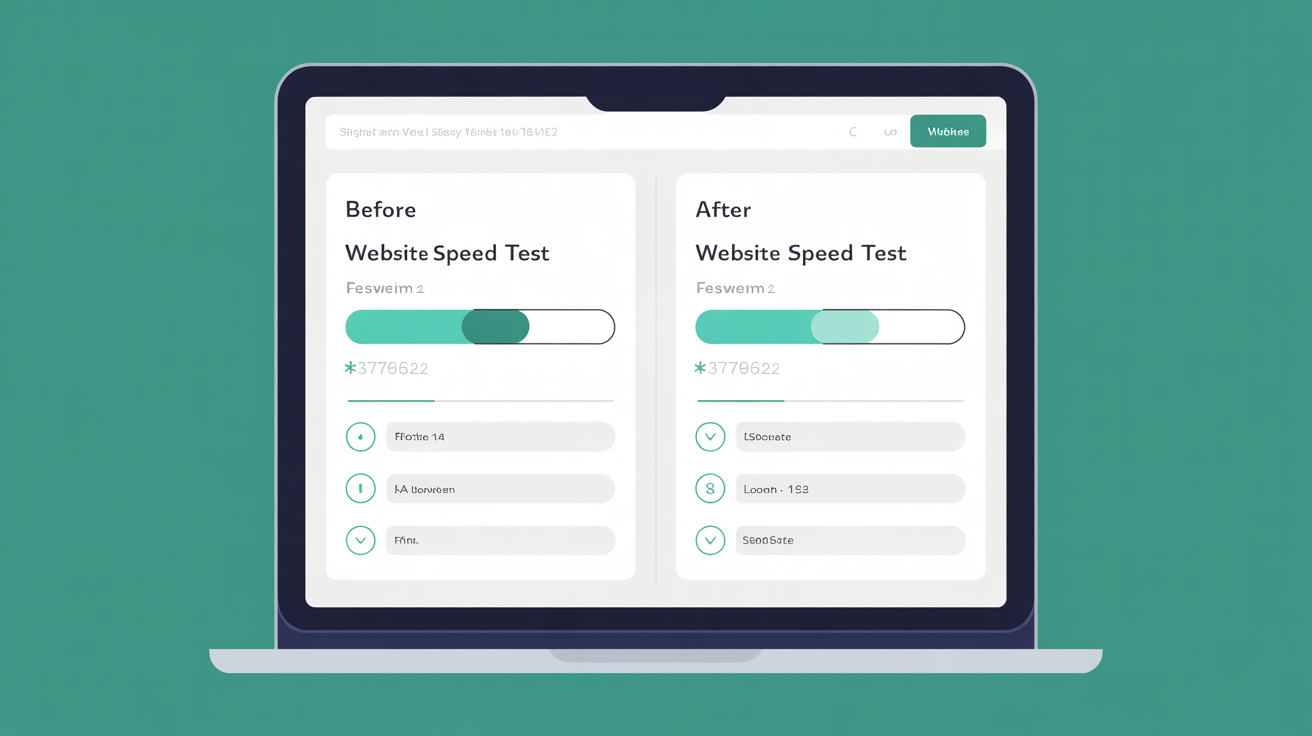 Dashboard showing Core Web Vitals metrics and performance scores