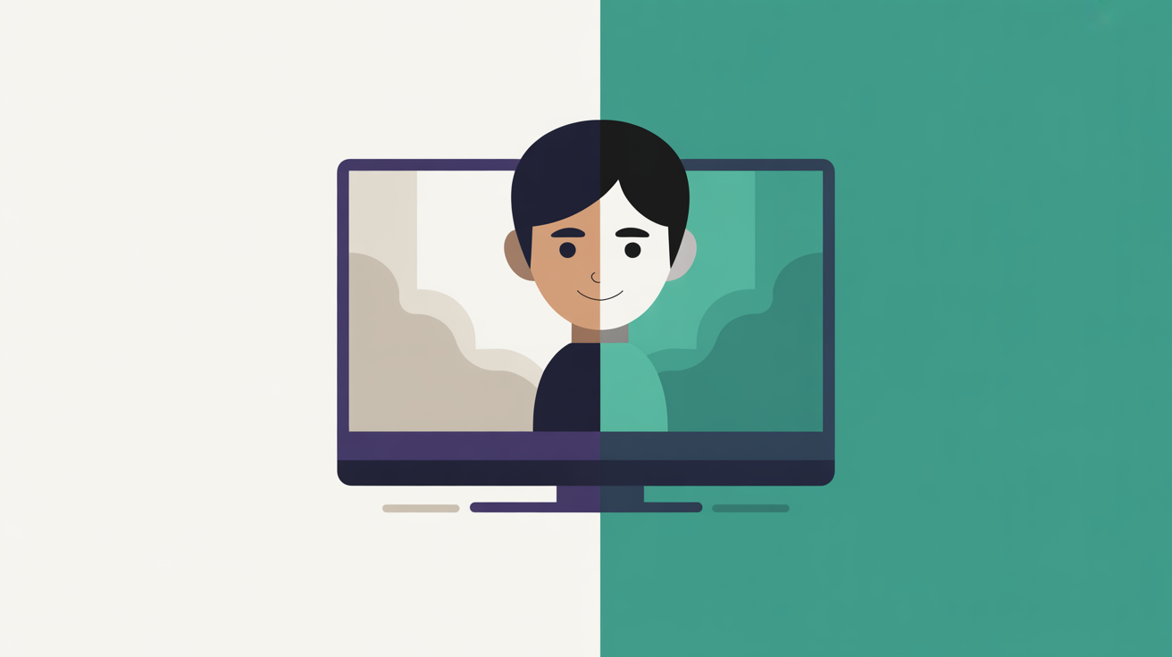 Split-screen comparison showing WordPress demo site interface transitioning to live production site
