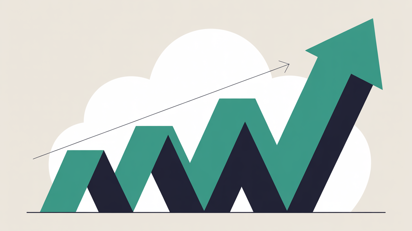 Graph showing website performance declining over time on cheap hosting