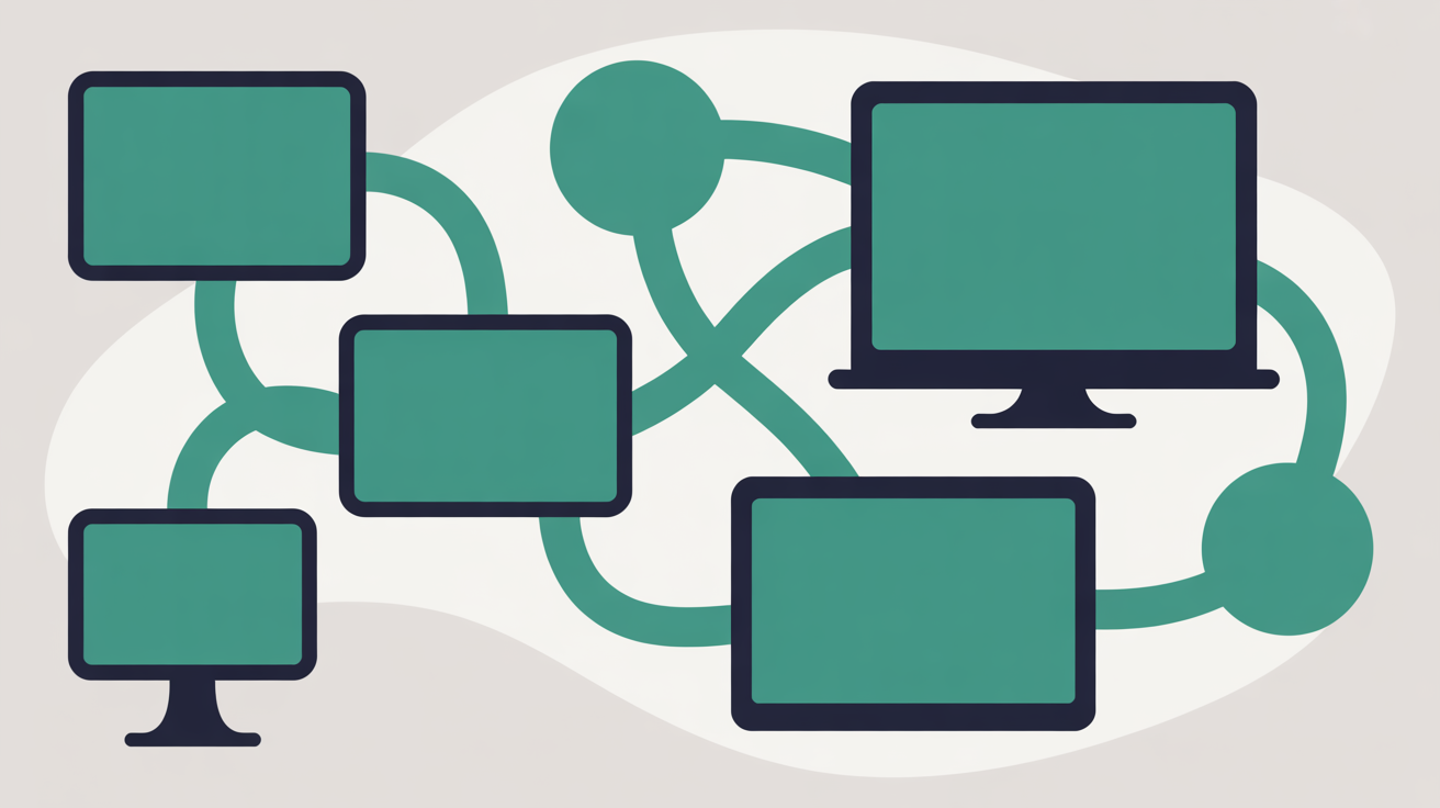 Network diagram showing SFTP workflow integration with development tools
