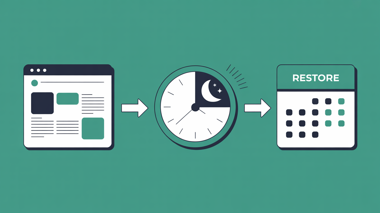 How 12-Hour Backups works - Web60
