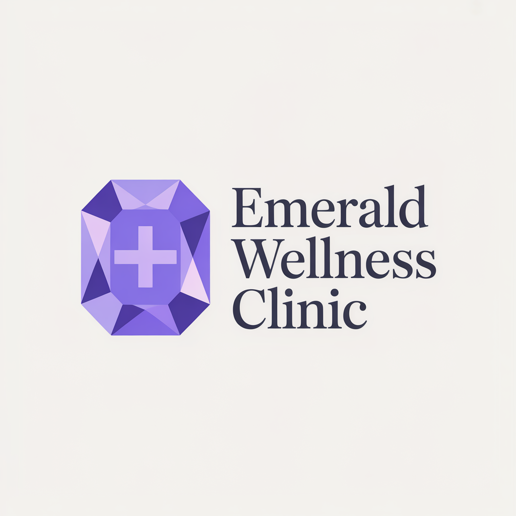 AI-generated logo for Emerald Wellness Clinic