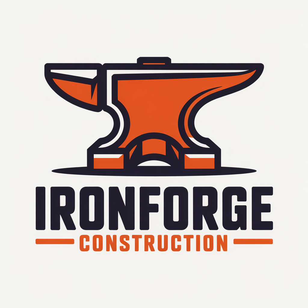 AI-generated logo for Ironforge Construction