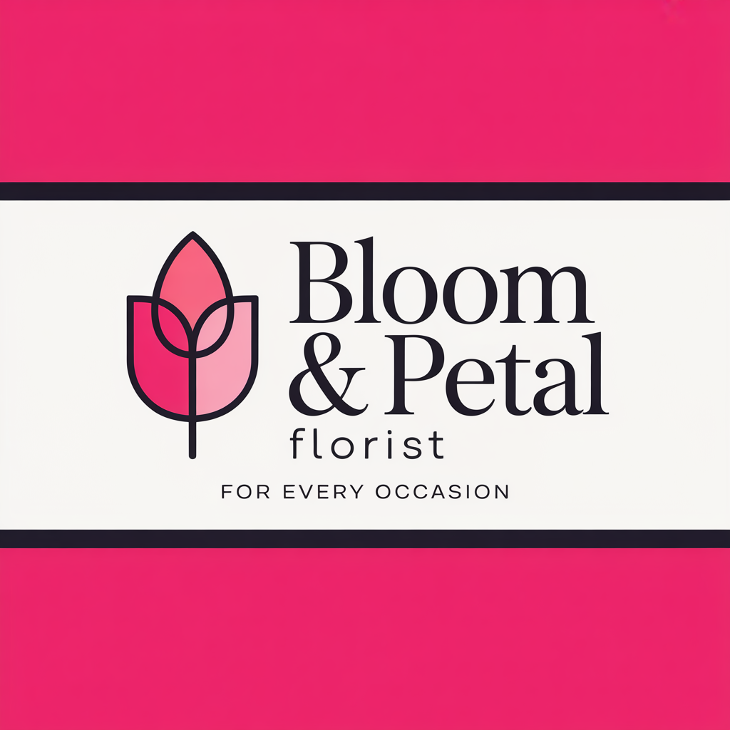 AI-generated logo for Bloom & Petal Florist
