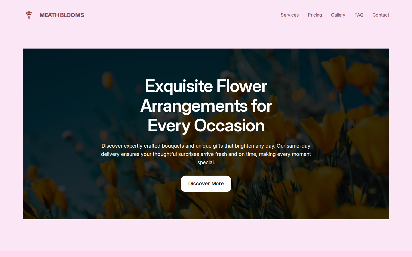 The Web60 AI Site Builder opening screen